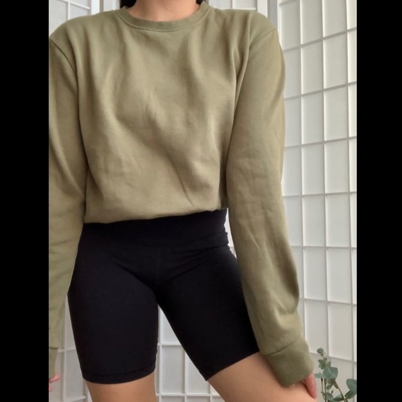 cotton on army green pullover sweatshirt - Picture 8 of 11